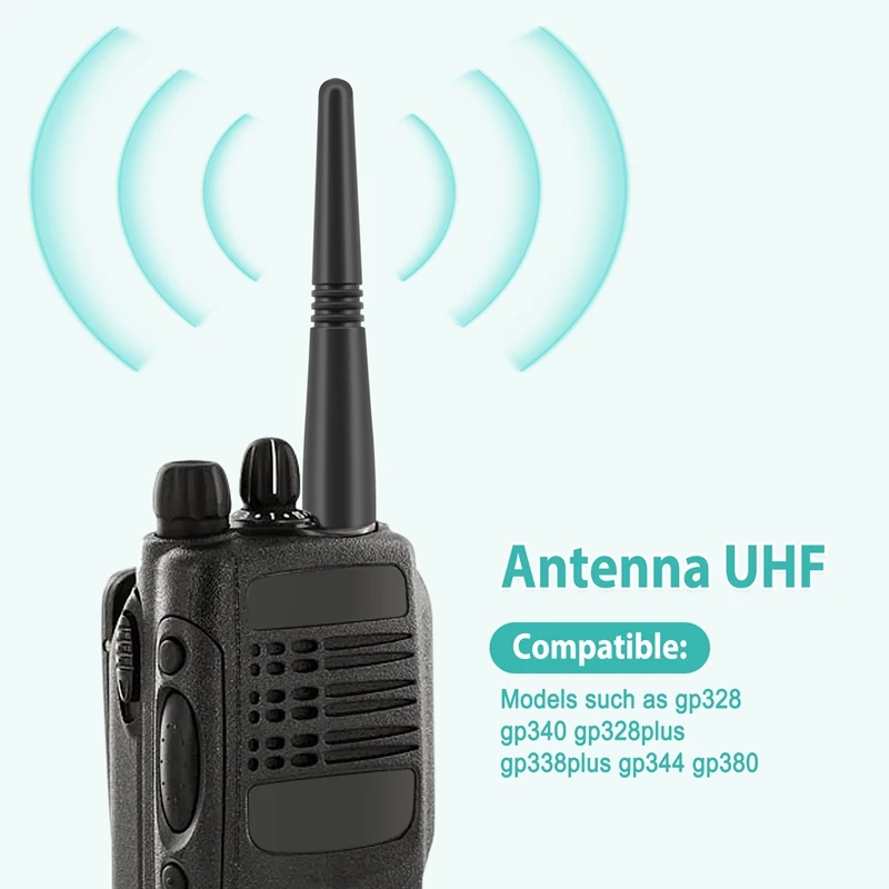 Короткая антенна длиной 9 см PMAE4003, UHF, короткая антенна, диапазон 430-470 МГц для Motorola Gp328 Gp340 Gp328plus Gp338plus Gp344 Gp380