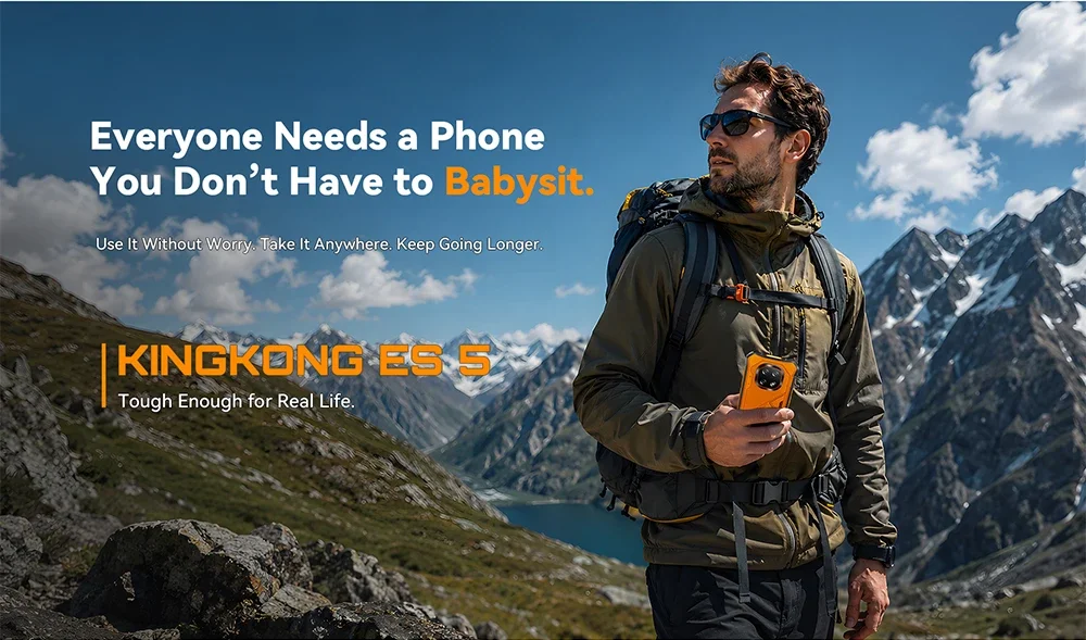 Cubot KingKong ES 5 Android Smartphone 6.88" 120Hz Screen Up to 24GB RAM(12+12GB) 256GB ROM 7000mAh Battery Rugged Phone NFC