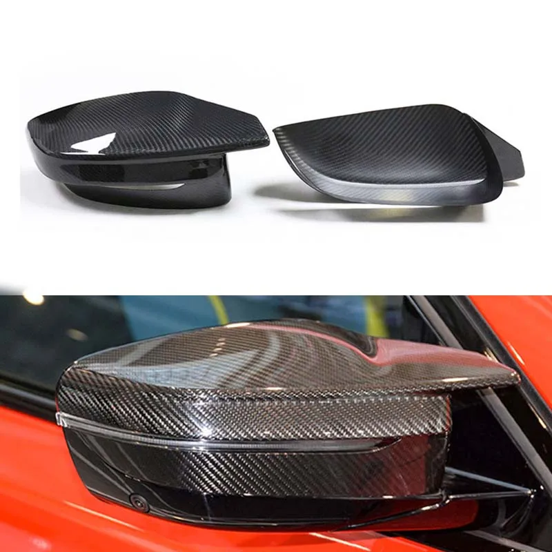 

Real Carbon Fiber Auot Side Rearview Wing Mirror Cover Fit For BMW M3 M4 G80 G82 G83 2020-2022