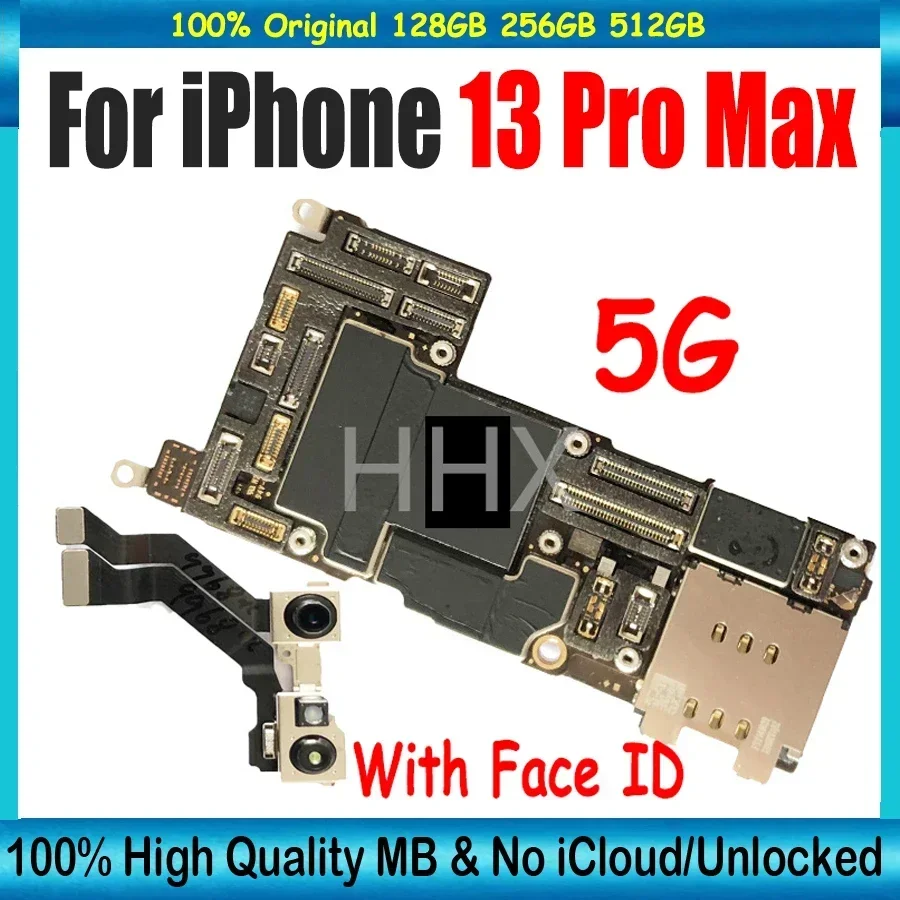 本物のiPhone13 Pro Max用マザーボード,完全にテスト済み,Face ID付き