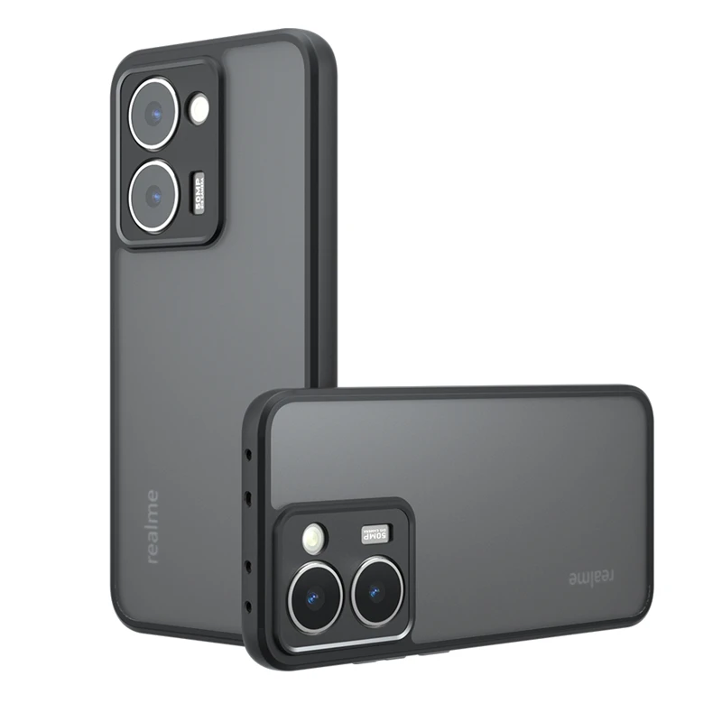 حافظة هاتف شفافة غير لامعة لهاتف Realme P3 Ultra حافظة ظهر كاملة غير لامعة Realme P3 Ultra حافظة لهاتف Realme P3 Ultra 6.83 بوصة