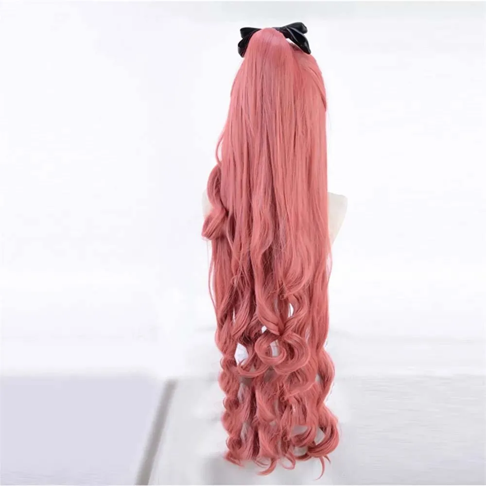 Women Anime Division Rap Battle Ichijiku Kadenokoji Cosplay Long Pink Heat Resistant Hair Wig