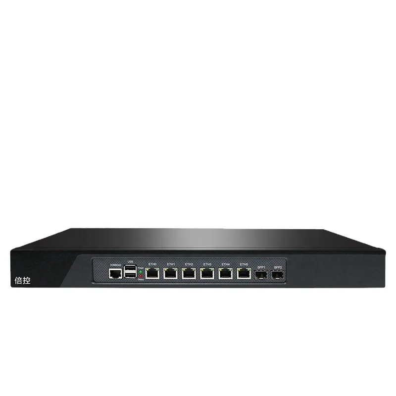 1U Rack Mount Firewall LGA1151 9700 2.5Gigabit 6LAN Ethernet 2x10Gigabit SFP Pfense Ros Open-wrt VyOS Soft Routing Server