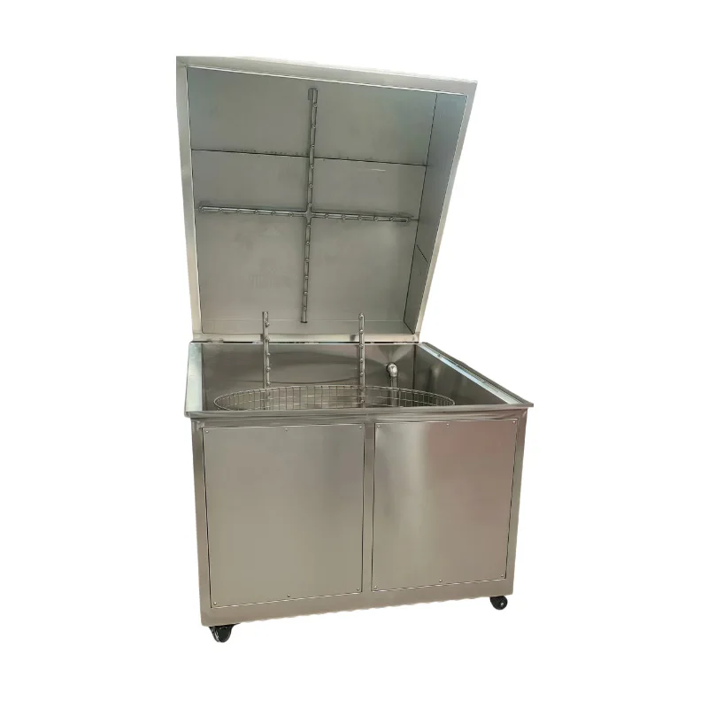 High pressure rotary spray rotary basket cleaning machine five auto parts wheel hub parts degreasing cleaning