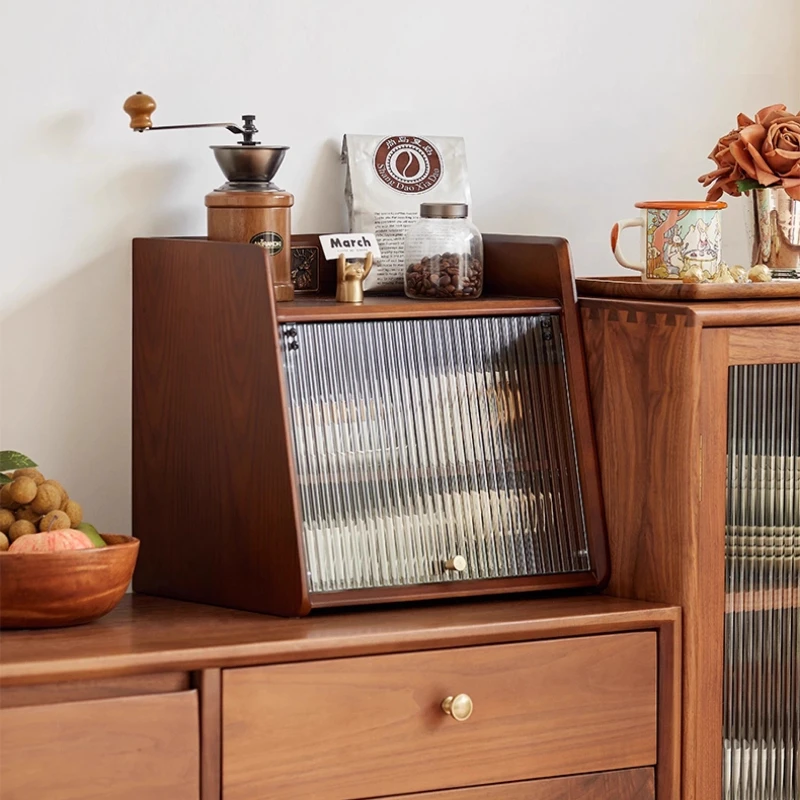 Solid Wood Desktop Organizer Multi-Tier Tabletop Display Rack Compact Storage Cabinet for Mugs And Glasses Dustproof Cup Holder