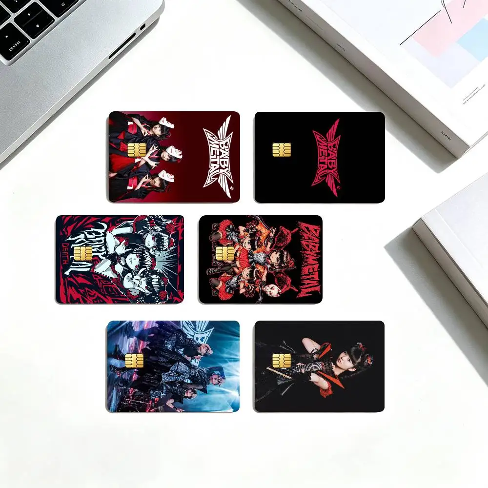 B-Babymetal Metal Forth M-Metal Band  Credit Card HD Stickers Game Card Decal Small Chip Waterproof Sticker Gift