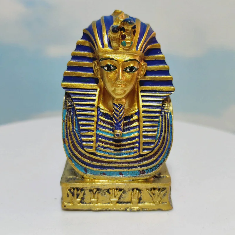 Tutankhamun รูปปั้นจำลองฟาโรห์ของเล่น, ปิรามิดของเล่นผงตุ๊กตาฟาโรห์ของประดับโต๊ะทำงาน