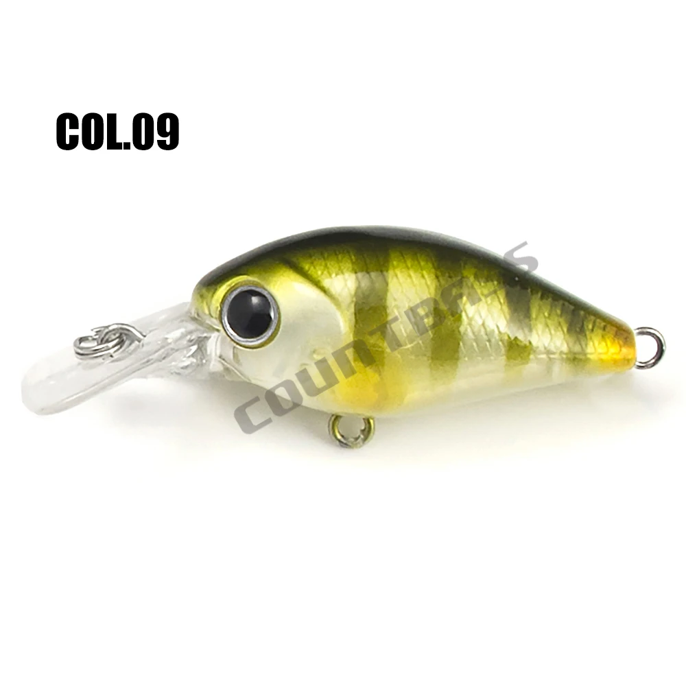 Countbass Kurbelköder, 37 mm 1-29/64 Zoll 4,5 g 5/32 oz. Dive 1,5 m 5' Kunststoff-Hartköder schwimmende Angelköder, Kurbelköder, Wobbler