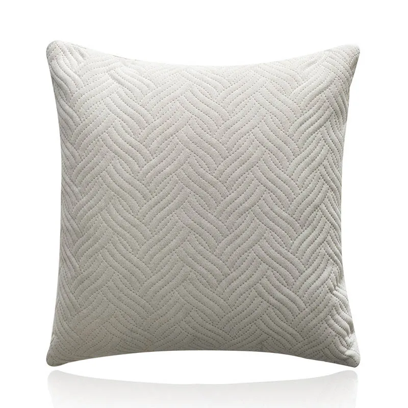 Quilted Velvet Pillow Cover 13