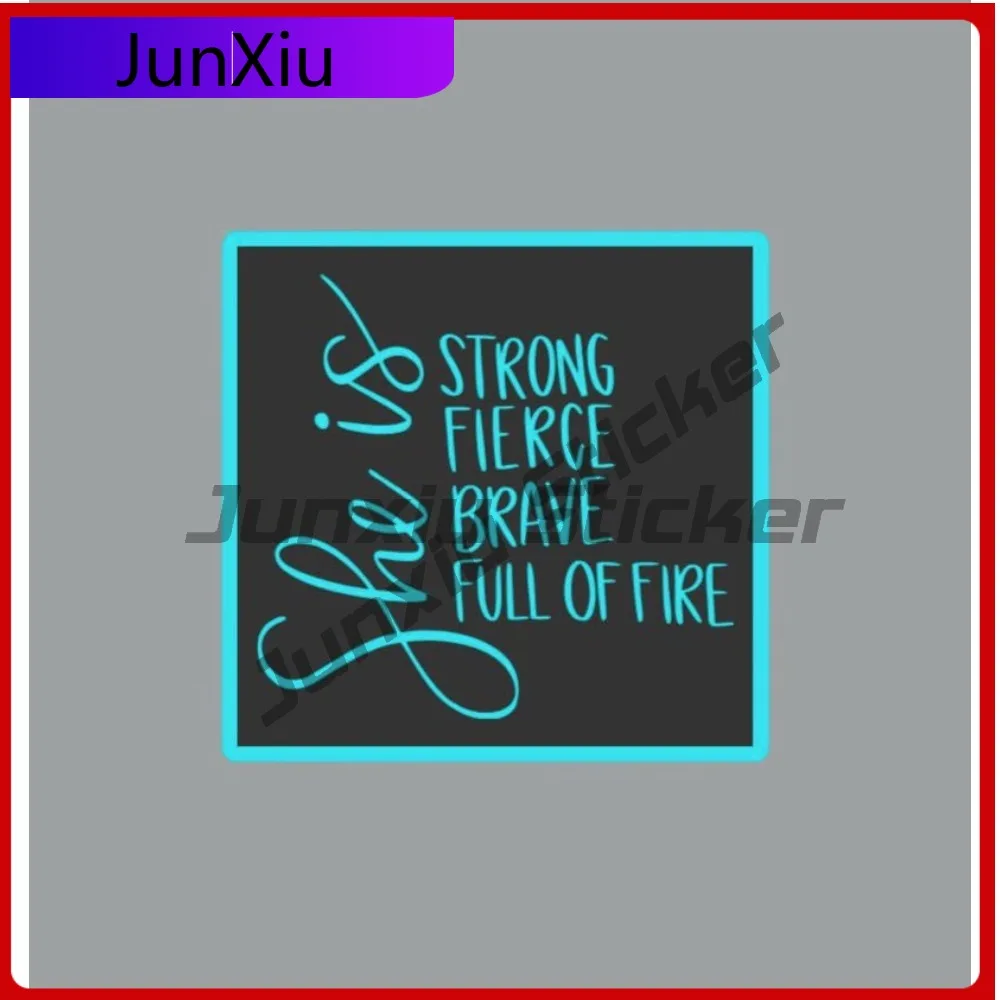 

Womens Inspirational She Is Strong Fierce Brave & Full Of Fire Sticker Rv Decal Stickers Decals Motorhome Camper Thor Forest