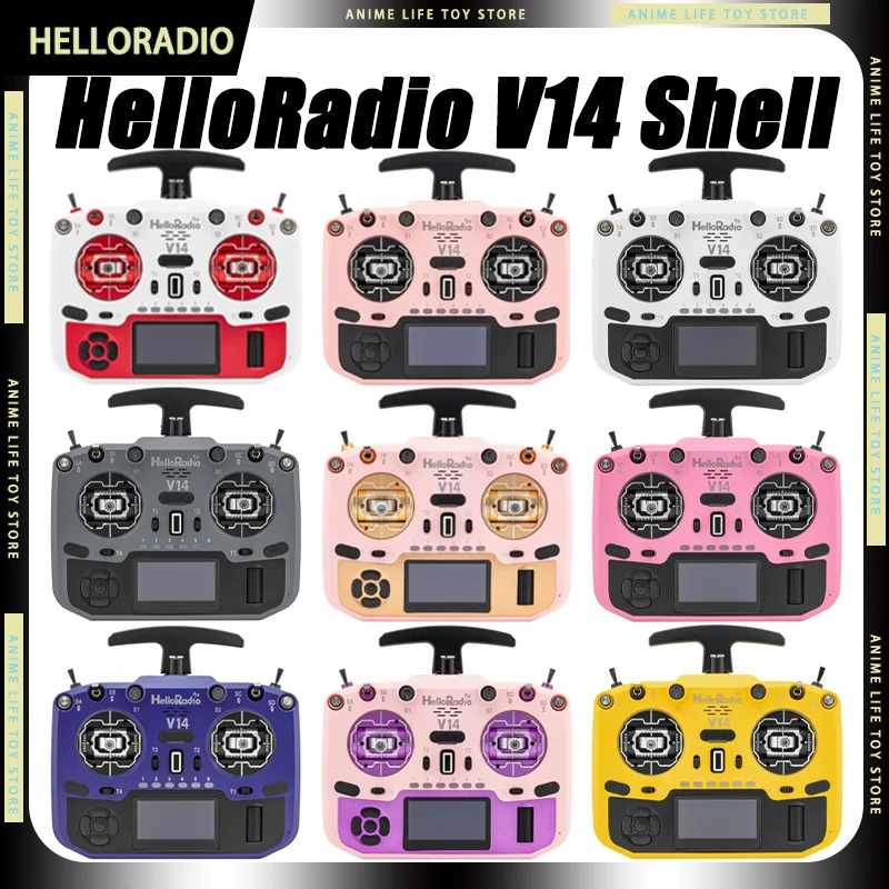 

Корпус для радиоуправляемого передатчика HelloRadio V14, цветной сменный корпус (без винтов, антенны, переключателя, печатной платы)