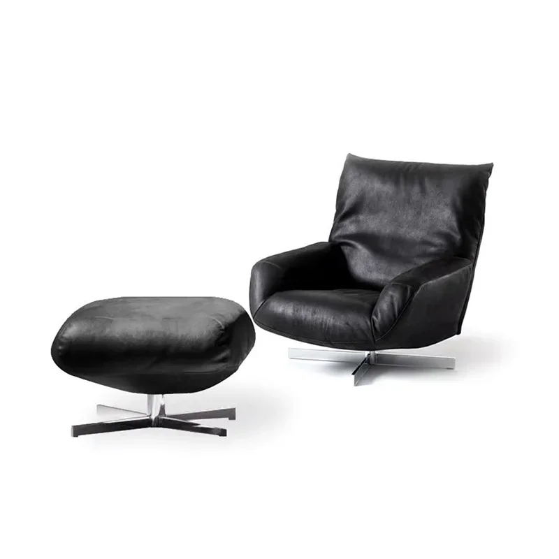 كرسي البتلة الطبقة الأولى كرسي الترفيه جلد البقر