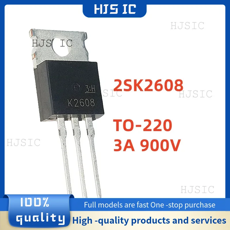 5-10-20PCS NEW Original 2SK2608 K2608 TO-220 3A 900V Single N-Channel Power switch tube MOS field effect tube electronics