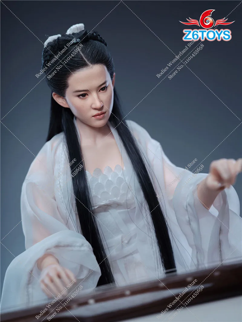 Z6TOYS Z006 1/6  Scale Chinese Ancient Crystal Liu Yifei Head Sculpt Carving Model Fit 12'' Female Soldier Action Figure Body