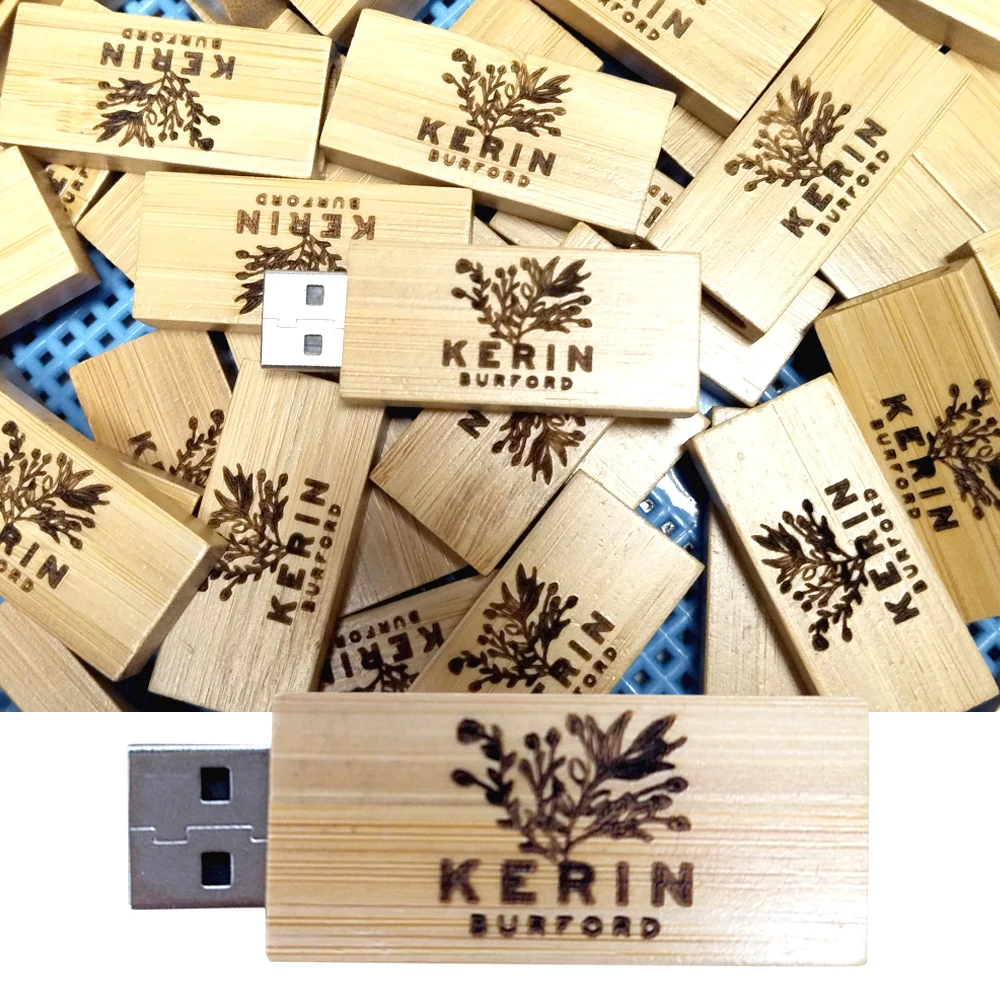 10 buah/lot stik memori USB 3.0, Flash Drive kayu Logo kustom 128gb 64gb 32gb 16gb 8gb untuk Hadiah Spesial