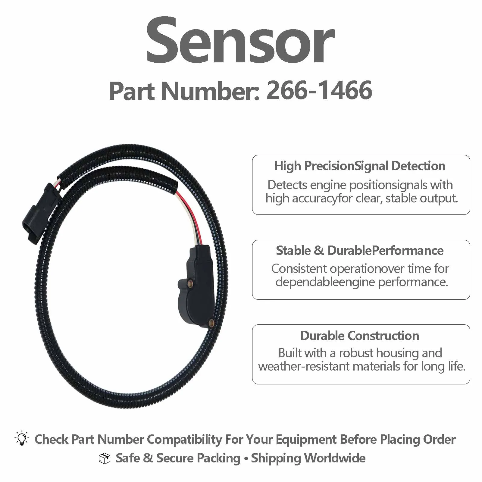Throttle Position Sensor 266-1466 For Caterpillar CAT Wheel Loader 980 XE 966 972H 980H 972M 972 980M 972 XE 966 XE 980 966H