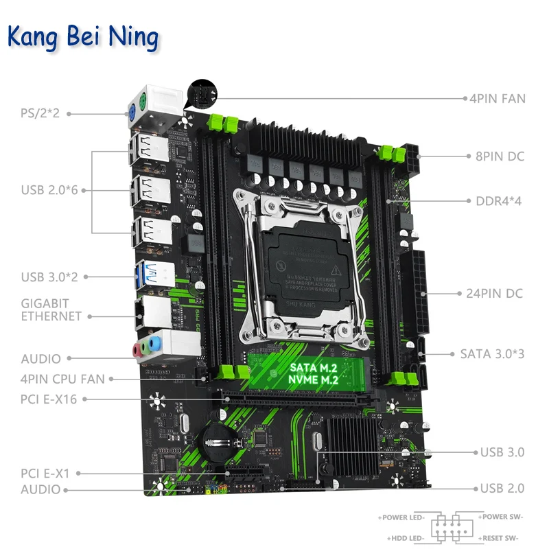 MACHINIST PR9 X99 Motherboard LGA 2011-3 slot Support Xeon E5 2667 V4 2670 V3 CPU Processor DDR4 ECC RAM Desktop Memory Nvme