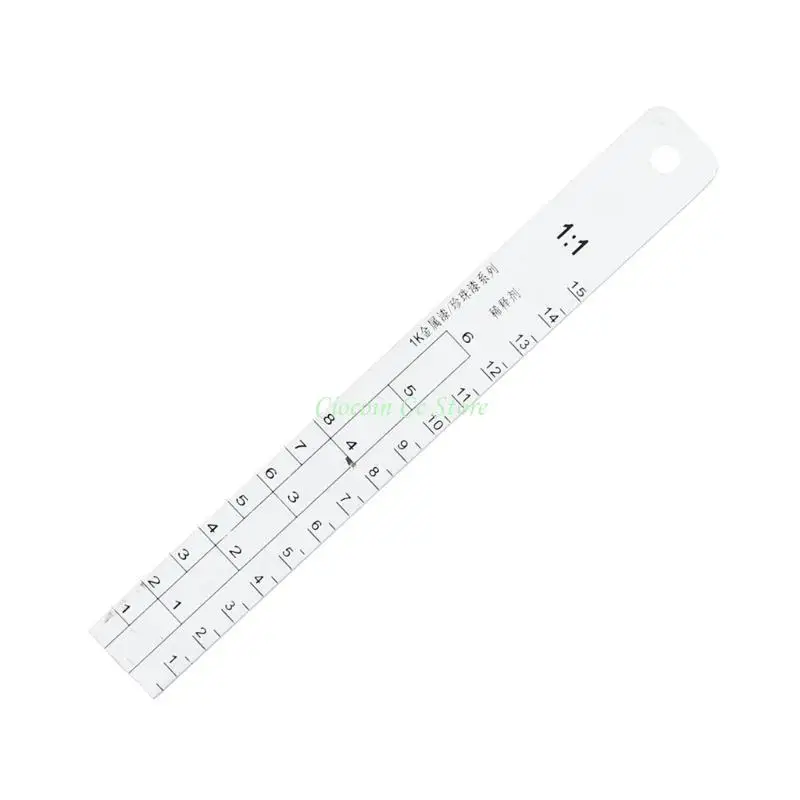 X90F Standard Paint Ruler Paint Ratio Ruler Paint Mixing Ruler Dipstick Scale Ruler Paint Mixing Tool Ruler Paint Tool