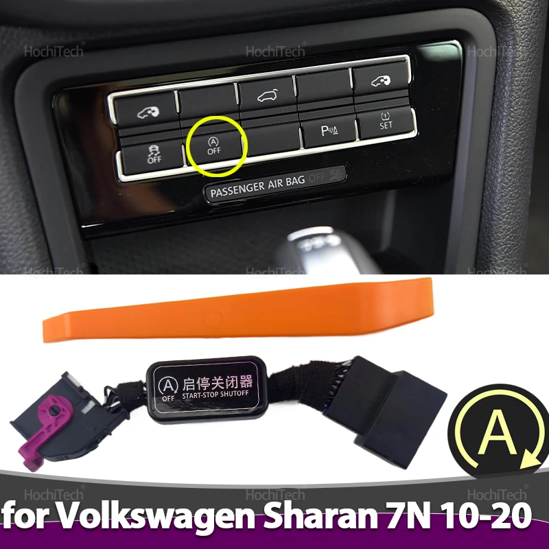 Para Volkswagen VW Sharan 7N 2010-2020 sistema de parada de arranque del motor apagado eliminador Sensor de Control enchufe Cable cancelador