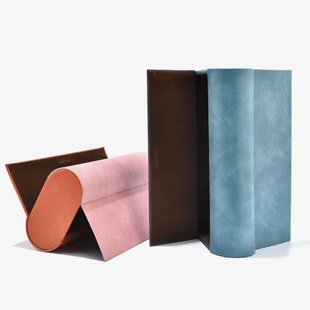 Fashion Double Layer Double Eyeglasses Case Large Capacity Waterproof Sunglasses Box PU Leather Glasses Case Women