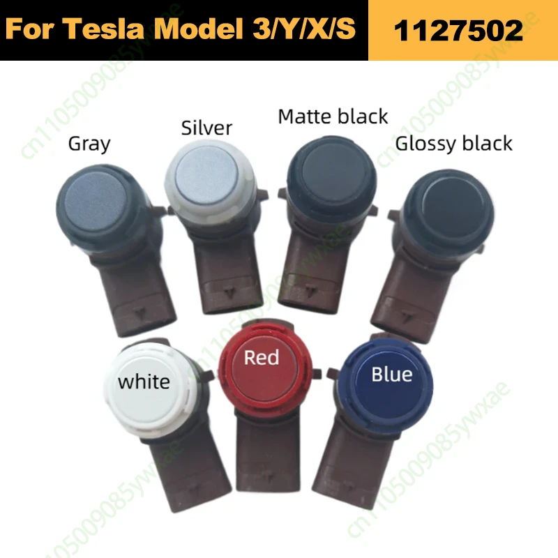 For Tesla 3/S/X/Y 1127502 PDC Parking Sensor Bumper Ultrasonic Radar Reversing Warning Radar Sensor Replacement Parts 7 Colors