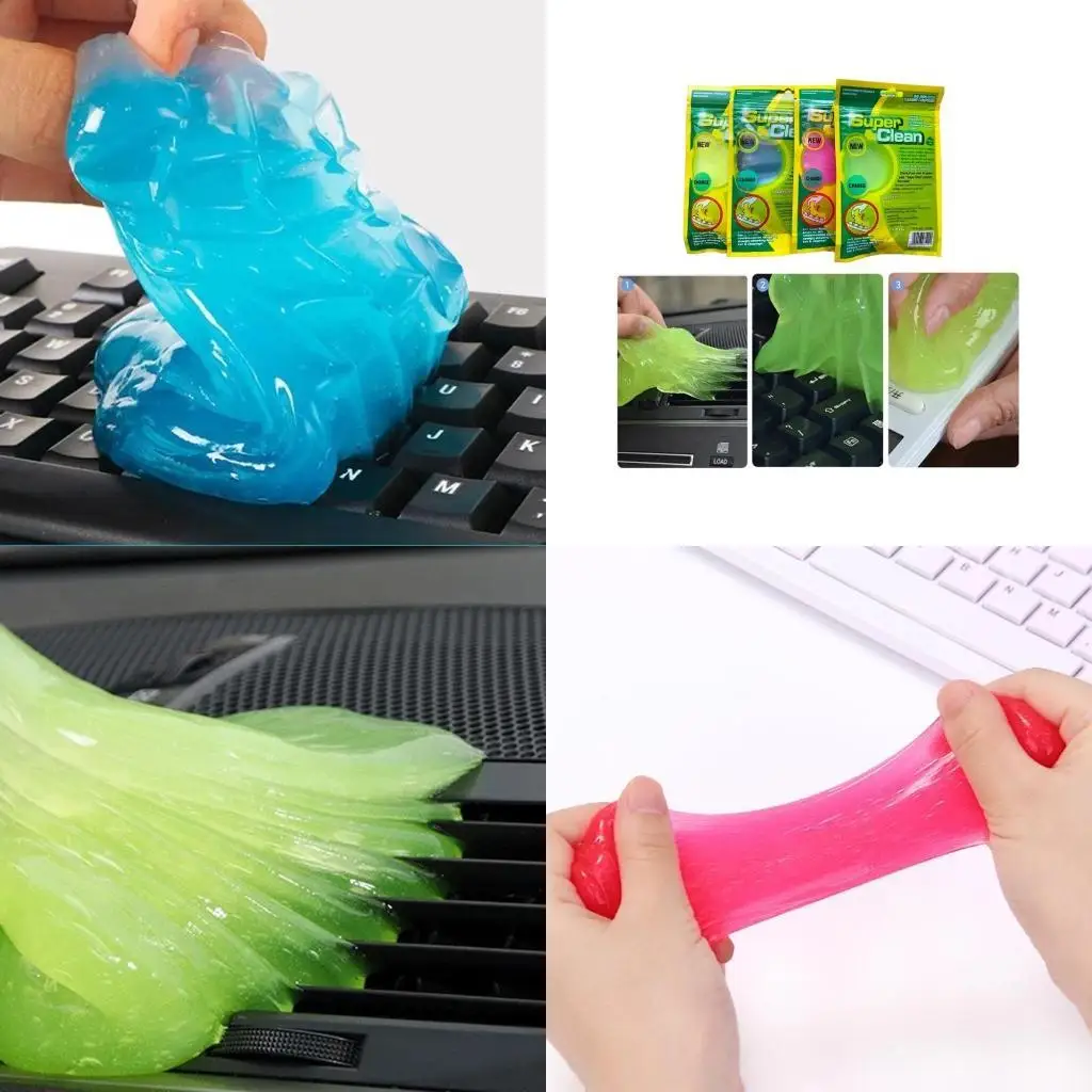 

652F удобный чистый клей, новый необычный клей для удаления пыли с клавиатуры, без мертвого угла, автомобильный клей для пыли, 1