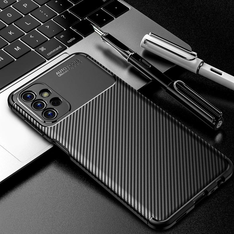 Luxury Ultra Thin Carbon Fiber Texture Matte TPU Case For Samsung Galaxy A13 A23 A33 A53 A73 Cover For Samsung A 73 53 33 23 13