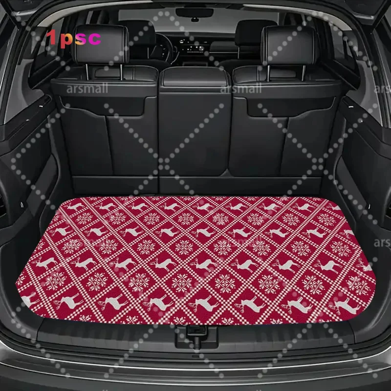 1 Printed Trunk Pad, Suitable For SUVs, Trucks And Sedans - Scratch-resistant, Wear-resistant And Anti-slip Design For Car Inter