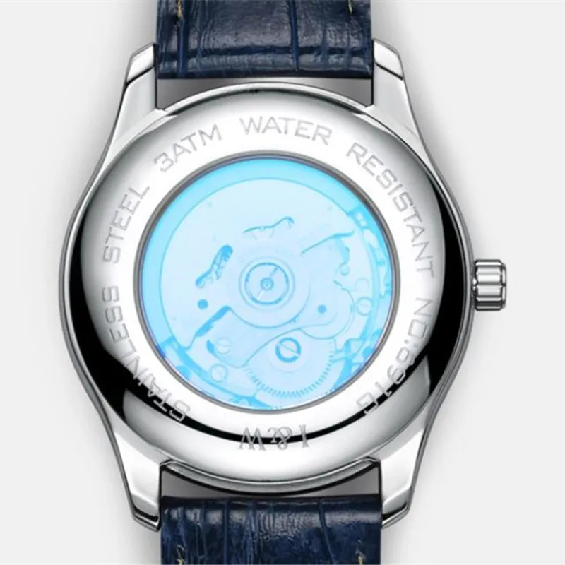 CARNIVAL Brand Mechanical Mens Watches Luxury NH34 Movement GMT Automatic Business WristWatches Waterproof for Men Reloj Hombre