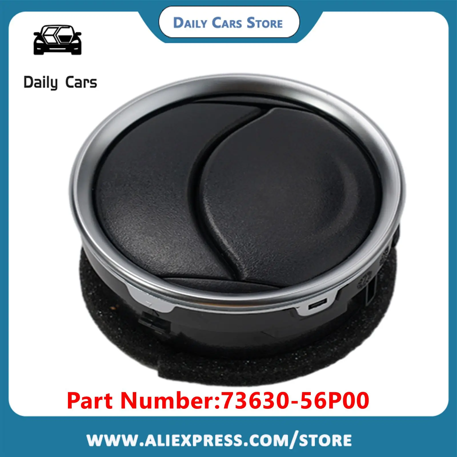 Car Air Conditioning Side Outlet Vent For SUZUKI Vitara 15-21 73630-56P00 Auto Air-conditioning Replacements Accessories