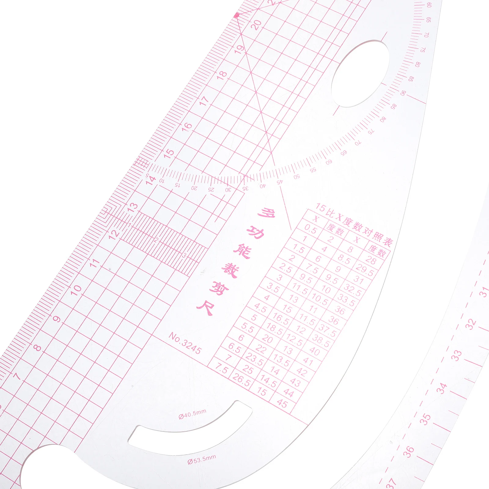 

6Pcs Sewing Ruler Set Plastic French Curve Tailor Measuring Gauge for Fabric Pattern Making Clothing Proofing Quilting Tools