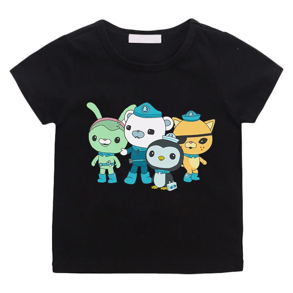 The Octonauts Cartoon Print Anime T-shirt 100%Cotton Cute 2026 New Tee-shirt Children Camisetas Clothes TeesTop Kawaii Versatile