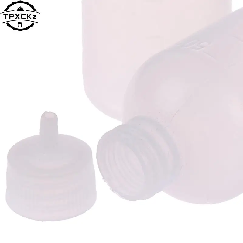 1 Pcs/Set 50ml Transparent Plastic Needle Bottles Glue Dispenser Clear Liquid Dropper Bottle for Rosin Solder Flux Paste Bottle