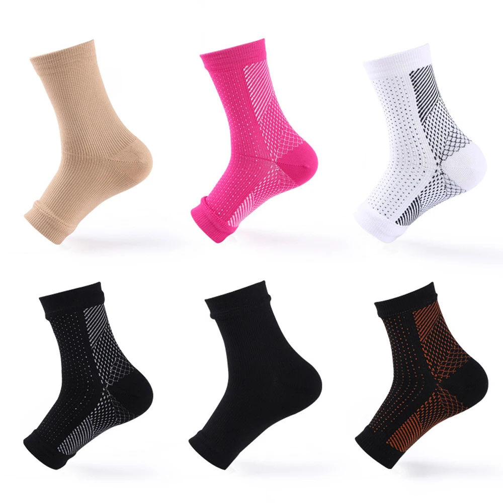 1Pair Neuropathy Socks for Women Men for Joint Pain Relief, Ankle Sleeve with Right Compression, Plantar Fasciitis Socks