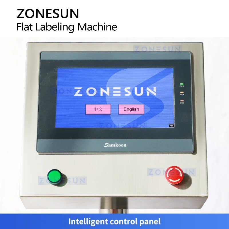 ZONESUN ZS-TB161PO آلة وضع العلامات المسطحة عالية السرعة مع طابعة نافثة للحبر لأغطية الجرار الورقية #4