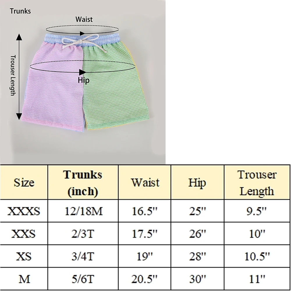 Летние Купальники для маленьких девочек, Симпатичные Лоскутные Трусы из двух частей Seersucker для мальчиков, пляжные без рукавов