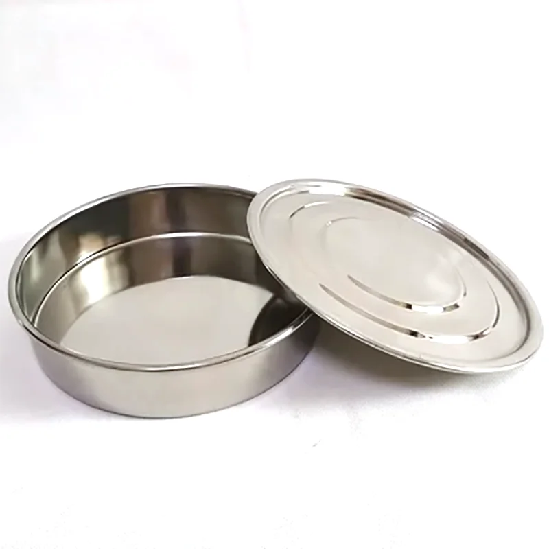 Standard sieve matching bottom cover without sieve 304 stainless steel sampling sieve experimental sieve tray 20cm