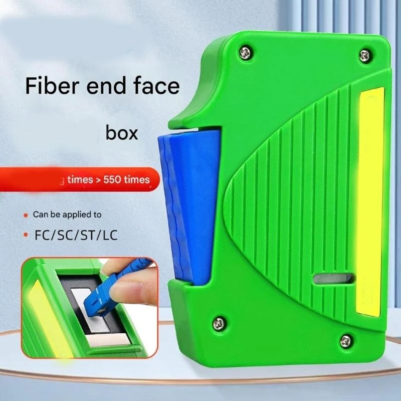 

Комплект для очистки оптоволокна Компактный портативный дизайн с эффективным удалением пыли для разъемов Материал ABS F19E