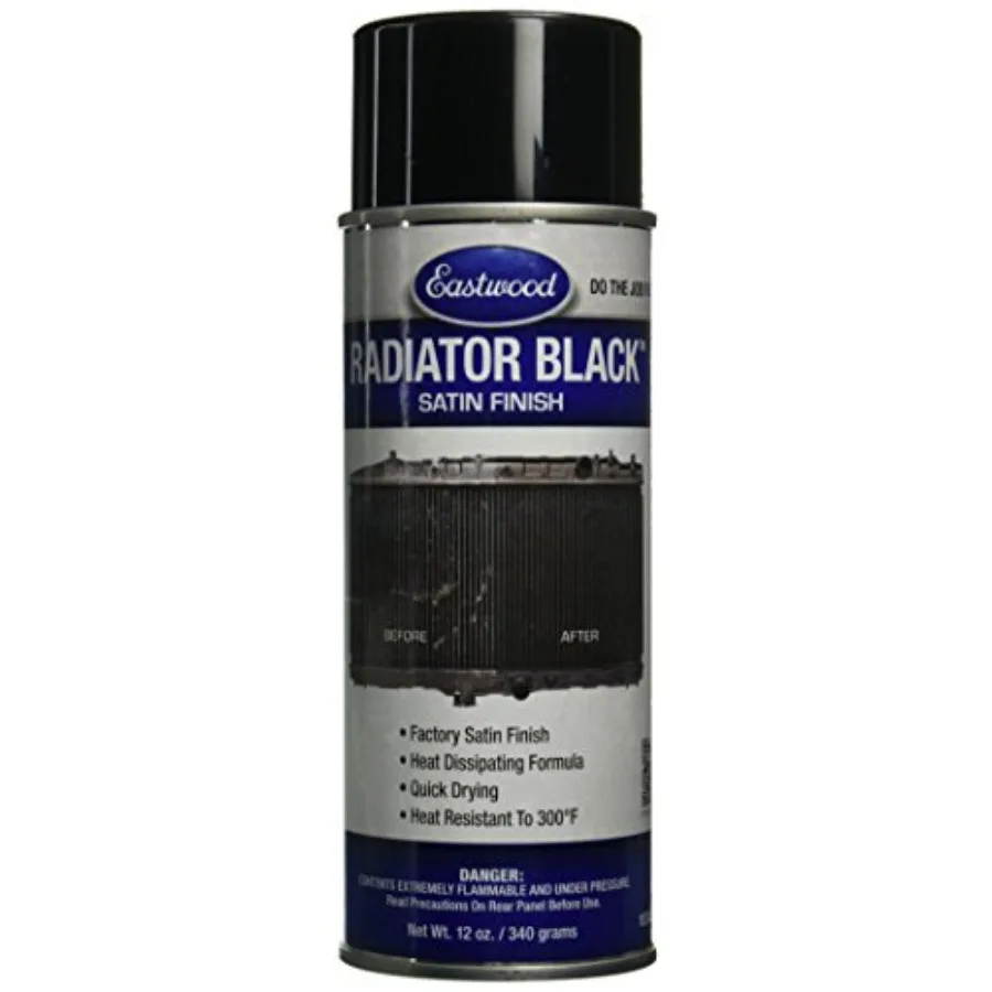 

Высокотемпературная сатиновая черная краска для автомобильных радиаторов, устойчивая к камням и камышам, термостойкая до 300°C