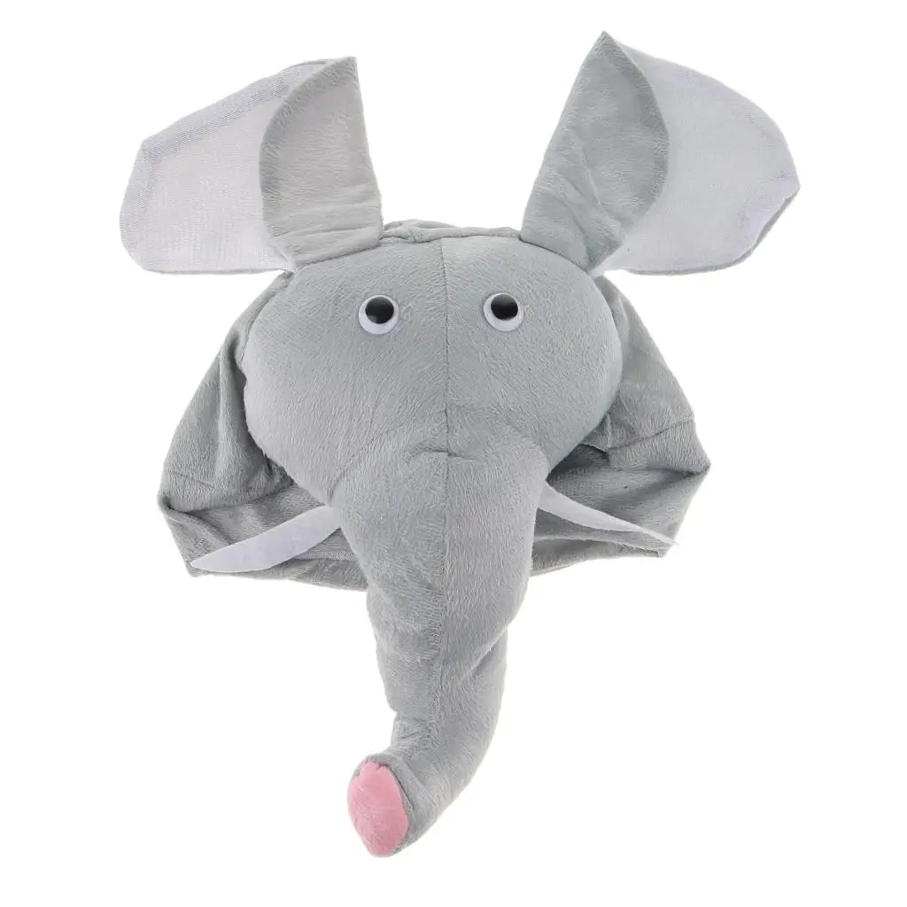 Conjunto Completo de Disfraz de Elefante con Gorro y Pantalones Cortos para Niños y Niñas, Accesorios para Cosplay, Halloween y Representaciones Escénicas