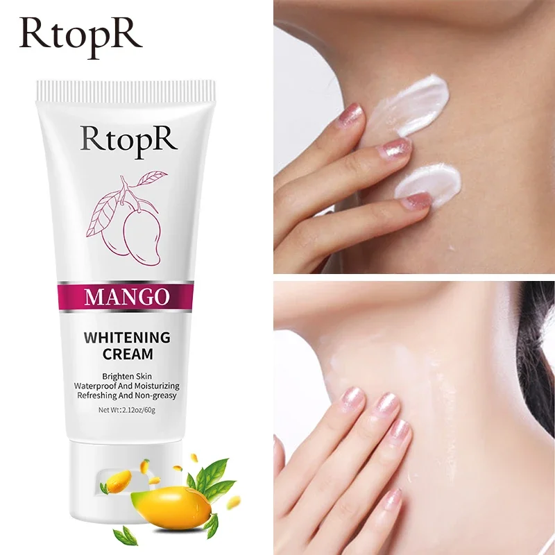 

RtopR Mango Whiter Cream Moisture Repair Skin No Makeup Brighten Tone Perfect Serum Whitening Body Care For Underarm Legs Knee