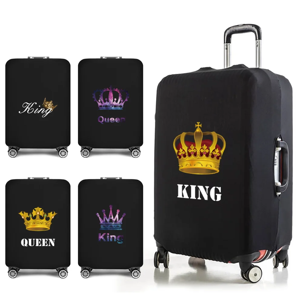 

Luggage Cover Suitcase Travel Accessories Queen Print for18-32 Inch Elastic Dust Trolley Protective Case Traveler Bag Covers