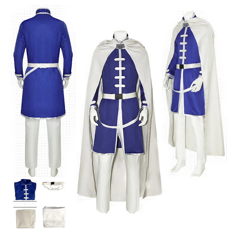 

Himmel Cosplay Costume Anime Frieren Beyond Journey‘s End Uniform Coat Top Pants Cloak Belt Outfit Halloween Carnival Party Suit