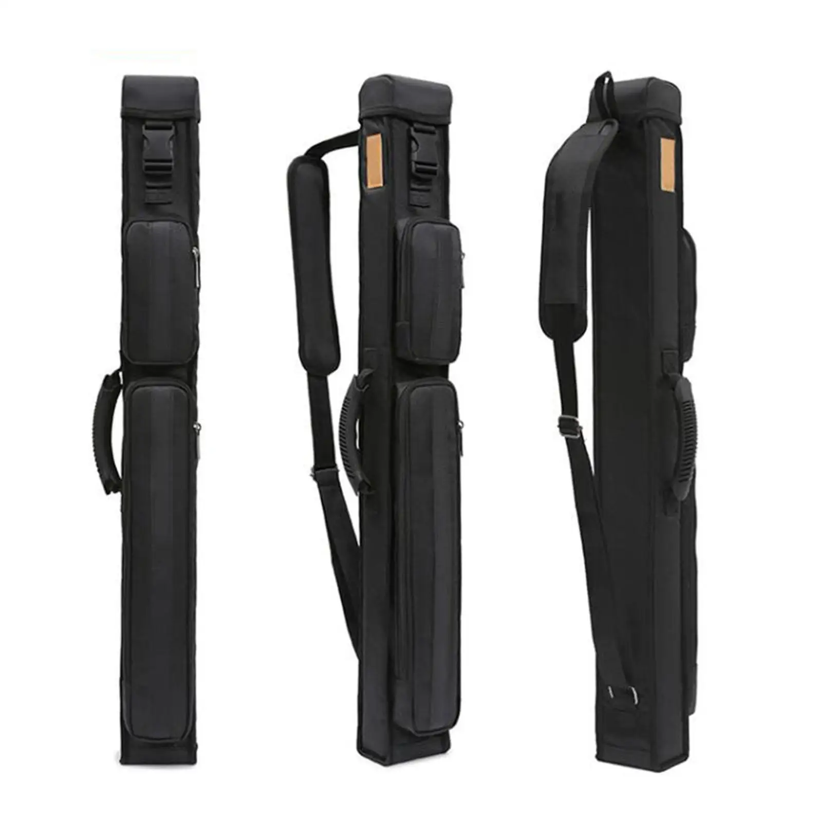 Oxford Cloth Pool Cue Bag Double Pocket Portable Billiard Stick Soft Case for Professional Game Accessories