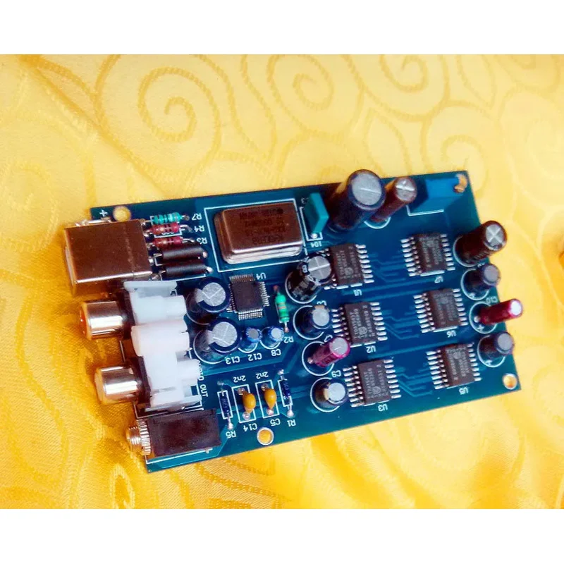 Decodificador TDA1543T paralelo 6 DAC ordenador USB tarjeta de sonido externa placa decodificadora de fiebre 4 y versión mejorada seis paralelos