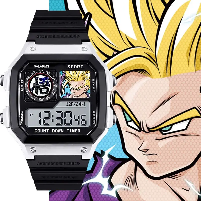 Dragon Ball Son Goku LED Sports Watch Anime Multifunction Chronograph Digital Wristwatch Outdoor Electronic Clock - view 6