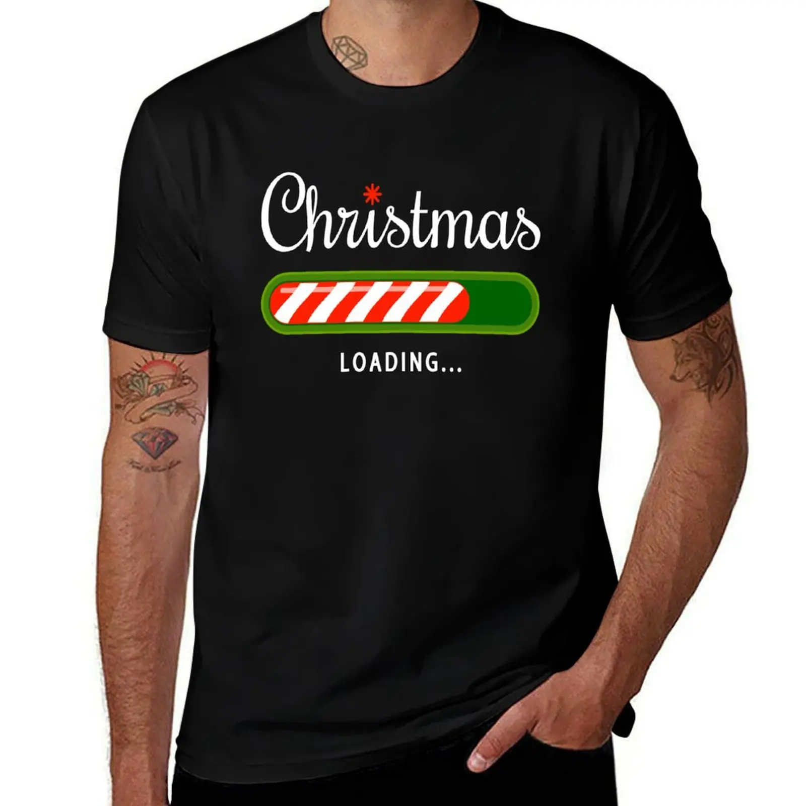 Christmas Loading Christmas Present T-Shirt new edition custom shirt street wear sports fans black t shirts for men