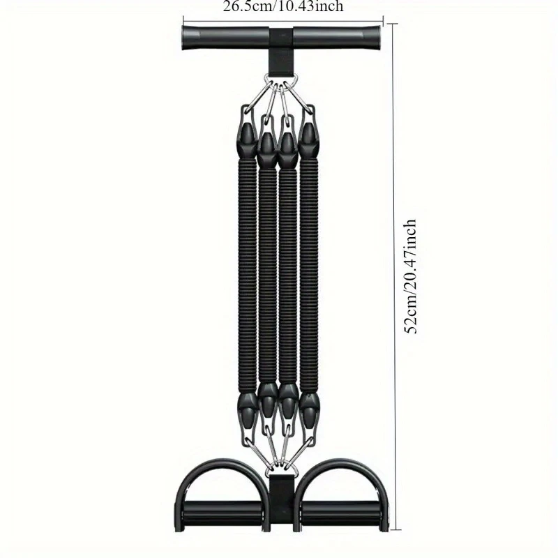 1 قطعة شريط المقاومة مع مقابض حبل سحب مرن للخصر الذراع الساق تجريب معدات تمارين اللياقة البدنية المنزلية متعددة الوظائف #3