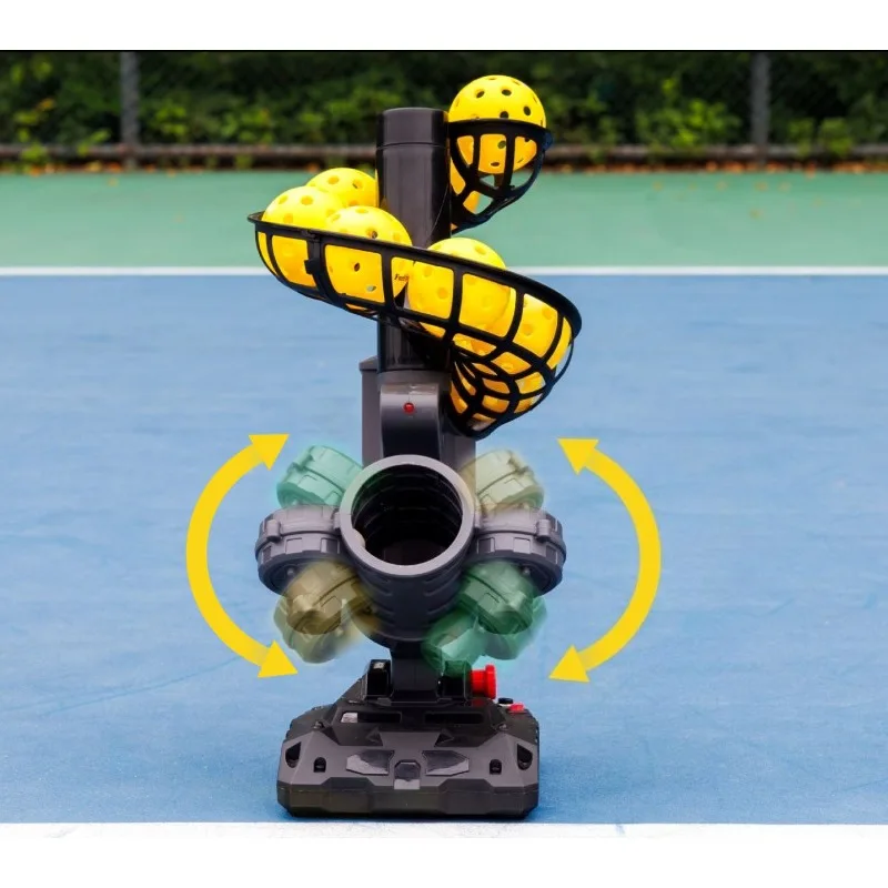 Pickleball Serving Launcher Machine,Professional Solo Training Gear,Automatic Ball Feeder for Indoor&Outdoor Pickleball Practice