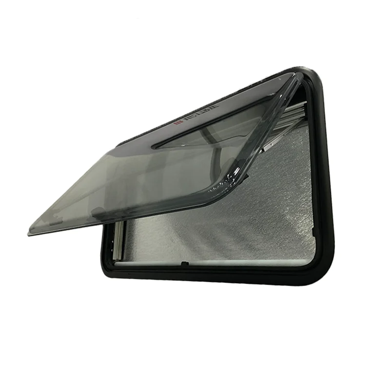 CE and ECE Certificated R70 Round Corner RV Caravan Trailer Side Window 500*500mm With Sun Blind Custom Sizes